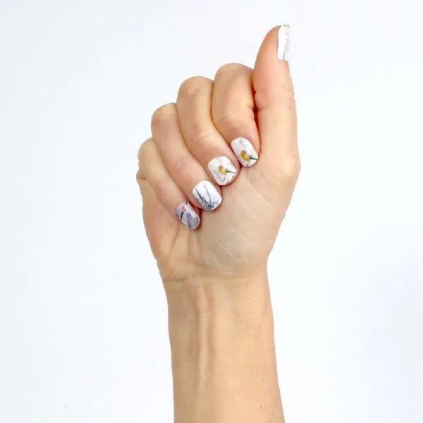 Vargu Vargu LAUED vegane Nagelfolien flower mood, Kimono, – Produktbild 2 von 4