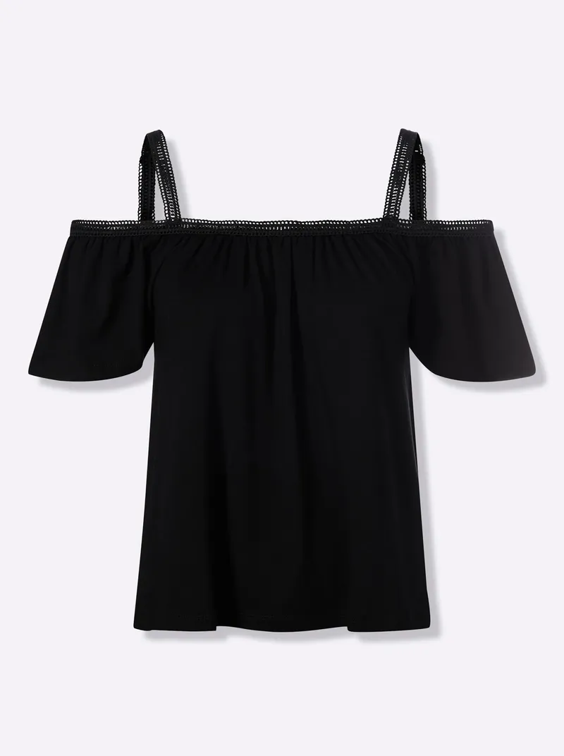 heine T-Shirt schwarz, Schwarz, – Produktbild 1 von 2