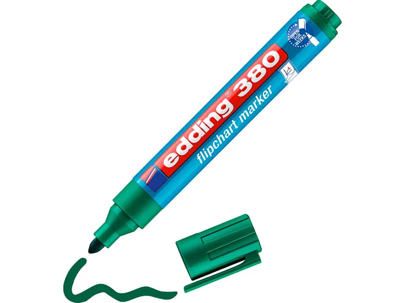 Edding Edding Flipchartmarker "380" Rundspitze, Grün, – Produktbild 2 von 3