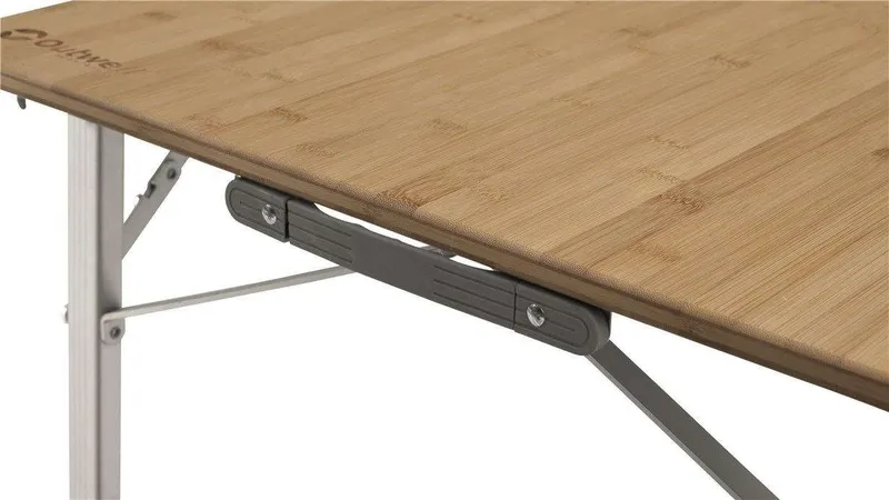 Outwell Outwell Custer L Falttisch mit Bambustischplatte 120 x 70 cm, in Mitte gefaltet, Hellbraun, – Produktbild 2 von 2
