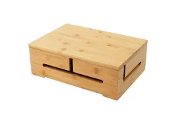 RELAXDAYS RELAXDAYS Kabelbox Bambus Kabelbox mit Magnetdeckel, (17-tlg) – Produktbild 1 von 1