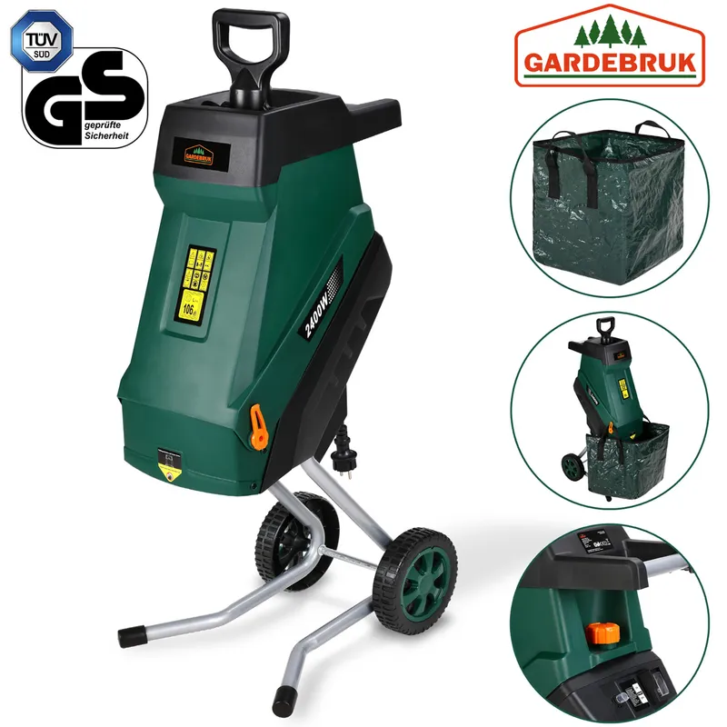 Casaria® Casaria GARDEBRUK Häcksler mit 50L Sammelbehälter – Produktbild 1 von 1