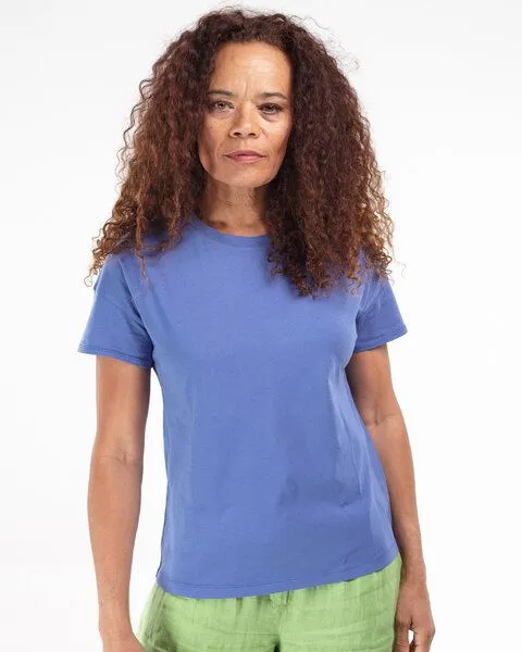 Alma & Lovis Alma & Lovis Lässiges T-Shirt im Loose Fit | Short Sleeve, Blue (blau), – Produktbild 1 von 3