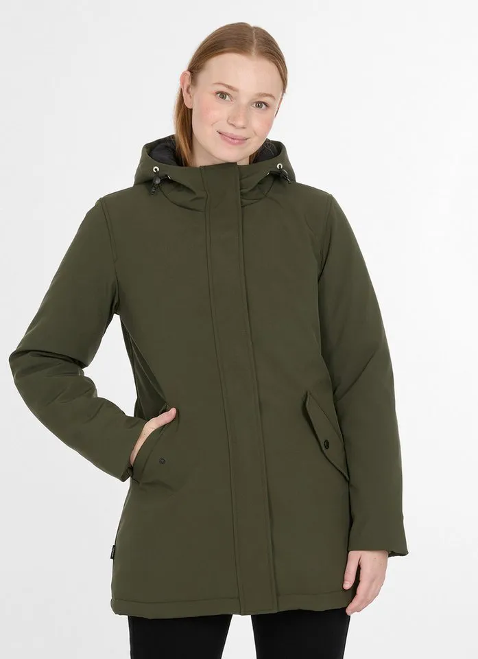ragwear ragwear Parka NAVANUTI mit Materialmix aus Polyester und Elasthan, hüftbedeckende Schnittform, Grün, – Produktbild 1 von 1