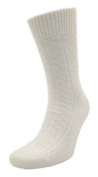 BLS Organic BLS Organic GOTS zertifiziert aus Baby Alpaka Socken mit feinem Zopfmuster, Natur, – Produktbild 1 von 1