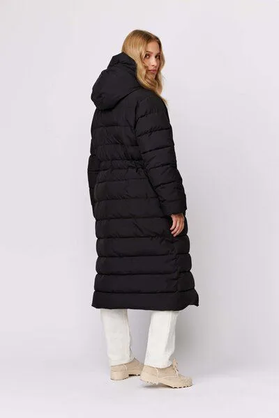 Makia Makia Freja Mantel aus recyceltem Plastik, Schwarz, – Produktbild 3 von 3