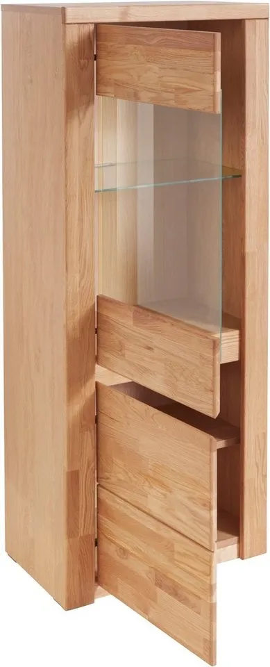 OTTO home Vitrine Burani grifflose Optik, Braun, – Produktbild 4 von 8