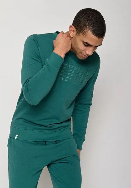 GreenBomb GREENBOMB Lifestyle Run Wild - Gemütliches Sweatshirt aus Bio-Baumwolle / hochwertiger Print / GOTS / Fair & Vegan, Grün (jungle green), – Produktbild 1 von 4