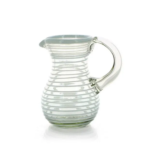 GLOBO Fair Trade GLOBO Fair Trade Krug Jarra aus Recyclingglas, mundgeblasen, Blanco, – Produktbild 1 von 1
