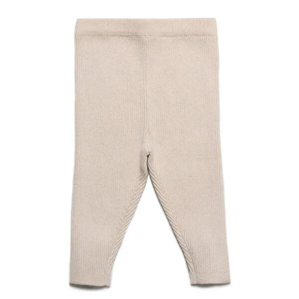 Puri Organic Puri Organic Kleinkinder Legging Rippstrick Baumwolle (Bio) Schurwolle, Natur, – Produktbild 1 von 1