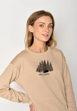 GreenBomb GREENBOMB Nature Camping Canty - Gemütliches Sweatshirt aus Bio-Baumwolle / hochwertiger Print / GOTS / Fair & Vegan – Produktbild 1 von 1