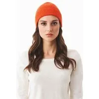 ORGANICATION ORGANICATION Strick-Beanie aus Bio-Merinowolle und Bio-Baumwolle, Saffron, – Produktbild 1 von 1