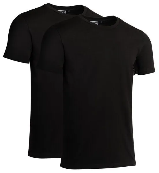 COREBASE COREBASE TShirt Doppelpack, 100% Bio-Baumwolle, 200 g/m², Schwarz, – Produktbild 1 von 3