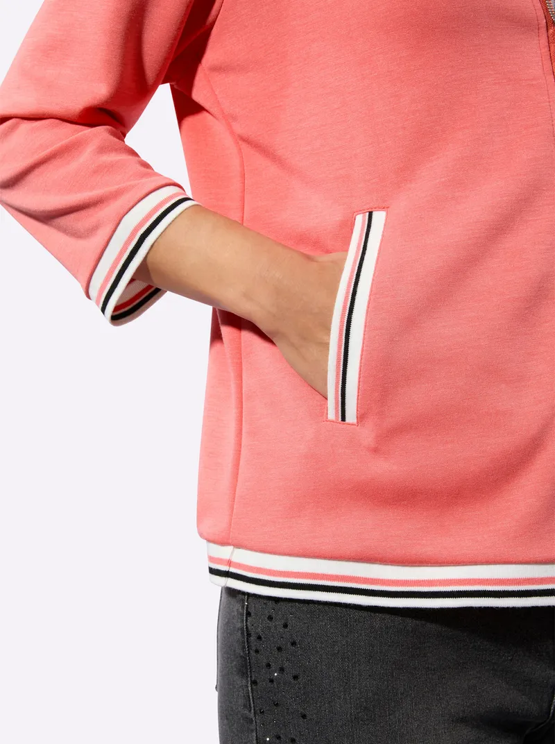 Witt Sweatjacke, Koralle, – Produktbild 2 von 2