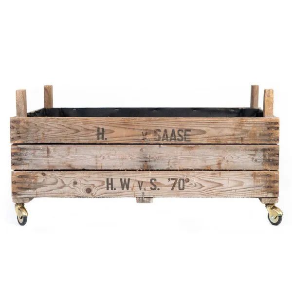 Die Stadtgärtner Die Stadtgärtner Rollendes Upcycling-Hochbeet aus Zwiebelsieben (75 x 51 x 37,5 cm) – Produktbild 1 von 1
