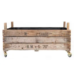 Die Stadtgärtner Die Stadtgärtner Rollendes Upcycling-Hochbeet aus Zwiebelsieben (75 x 51 x 37,5 cm) – Produktbild 1 von 1