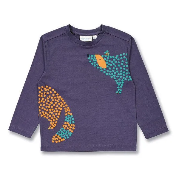 Sense Organics Sense Organics Kinder Langarmshirt, Modell LUKE, Waschbär-druck, – Produktbild 1 von 4