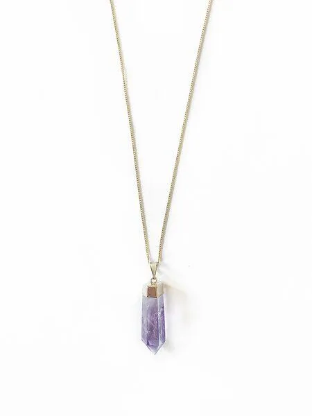 Crystal and Sage Crystal and Sage Amethyst Halskette, Gold, – Produktbild 1 von 1