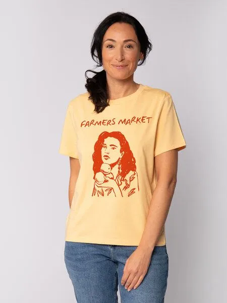 watapparel watapparel T-Shirt Frauen Farmers market, Nispero, – Produktbild 1 von 4