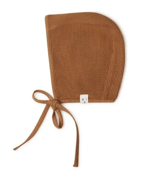 MATONA Matona Haube aus Baumwolle für Babies / Bonnet Baby, Braun, – Produktbild 1 von 5