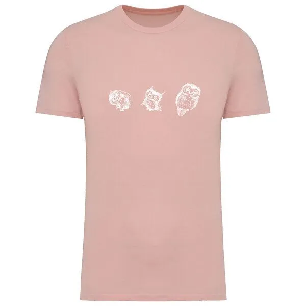 Greenspired Greenspired Basic Bio T-Shirt Three Owls 155g/m² XXS - 4 XL", Perlenrosa, – Produktbild 1 von 1