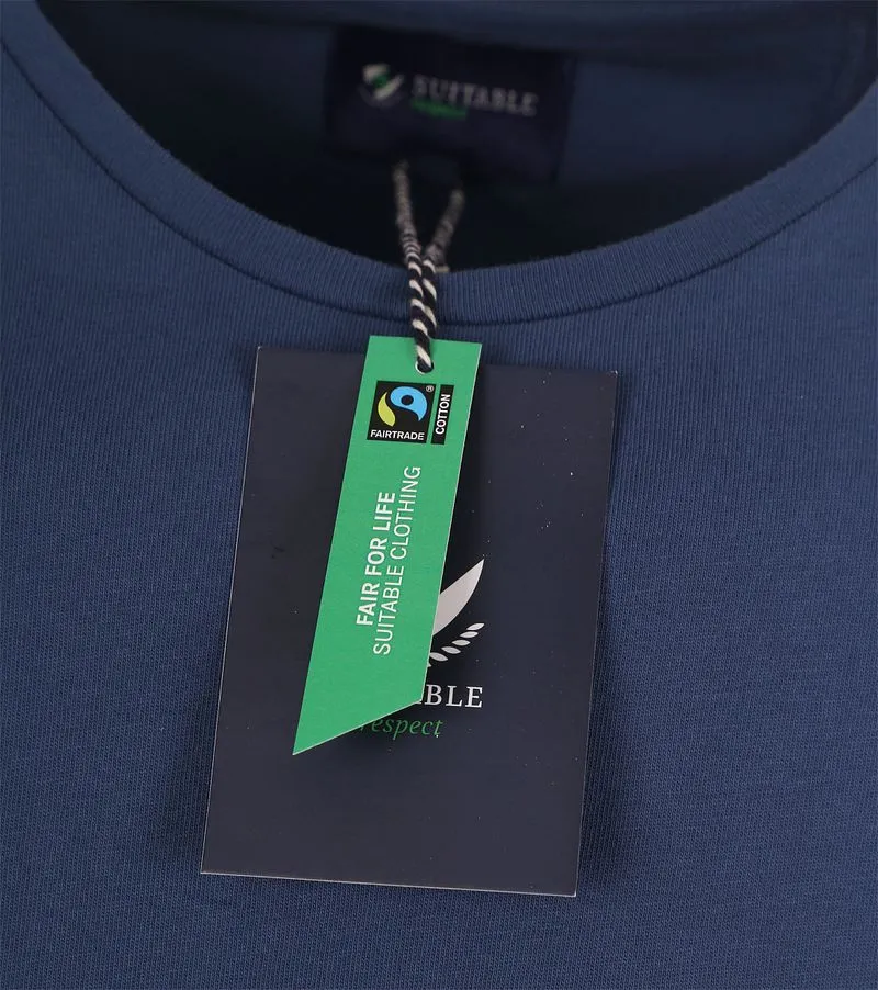 Suitable Suitable Respect T-shirt Jim Denim blau - Größe L, Blau, – Produktbild 4 von 4