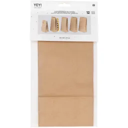 Rico Design Rico Design Blockbodenbeutel braun 12 Stück 150x300x80mm – Produktbild 1 von 1