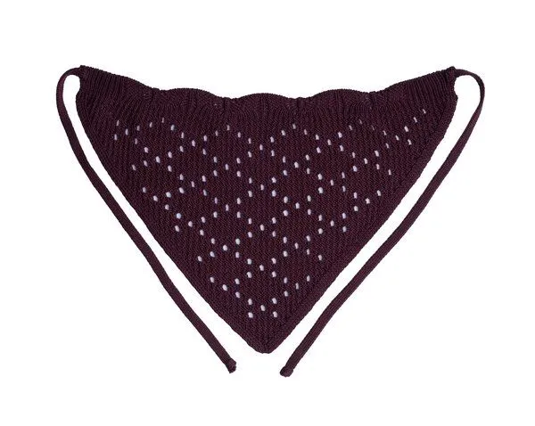 Kopyto Kopyto KEA RWS – durchbrochenes Damen-Tuch für Kopf, Hals und Hüften, Bordeaux, – Produktbild 1 von 4