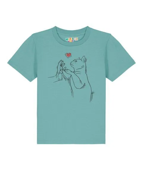 watabout.kids watabout.kids T-Shirt Kinder Cathand, Teal monstera, – Produktbild 1 von 2