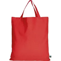 TEXXILLA Fairtrade Baumwolltasche mit kurzen Henkeln, rot, Rot, – Produktbild 1 von 1