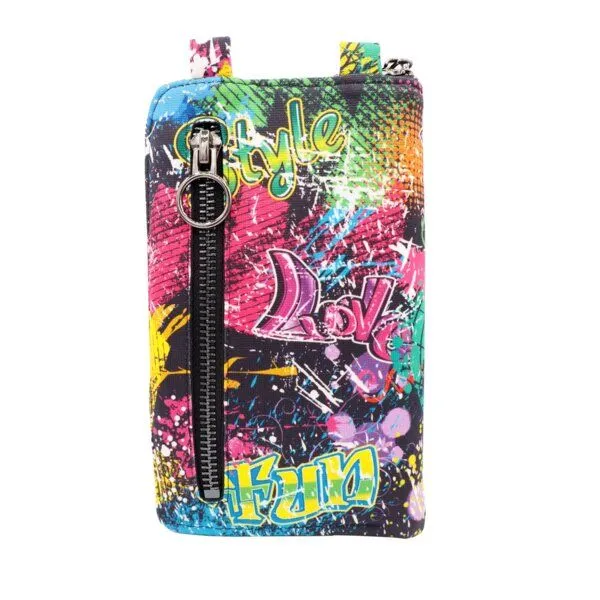 Seegarn Seegarn-Täschle / 2in1 Handy-Tasche und Geldbeutel (MB12), K1 - kette silber, – Produktbild 3 von 5