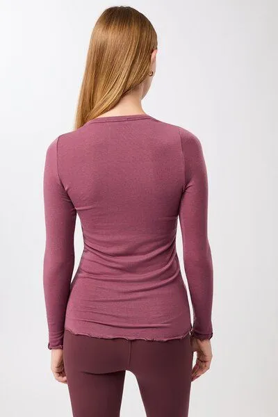 mandala mandala Crew Neck Wool Mix, Mellow (lila), – Produktbild 2 von 4