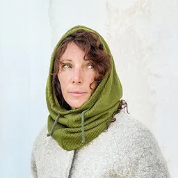Liebe Deinen Planeten Liebe Deinen Planeten Bio Kapuzenschal Knit | Vegan | Balaclava aus Naturfaser | Winddicht gefüttert | Made in Austria – Produktbild 1 von 1