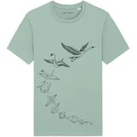 LIGARTI LIGARTI T-shirt - Origami Schwan, Mintgrün, – Produktbild 2 von 5