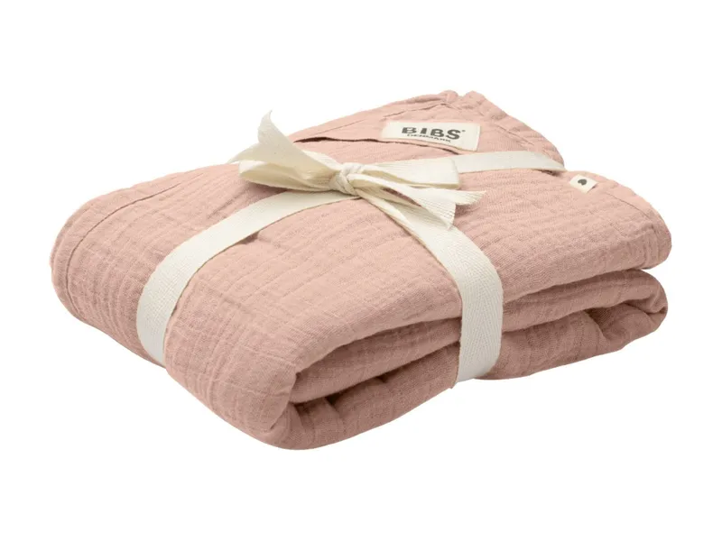BIBS BIBS Pucktuch Bio-Baumwolle Musselin Maße 120 x 120 cm, Rosa, – Produktbild 2 von 3