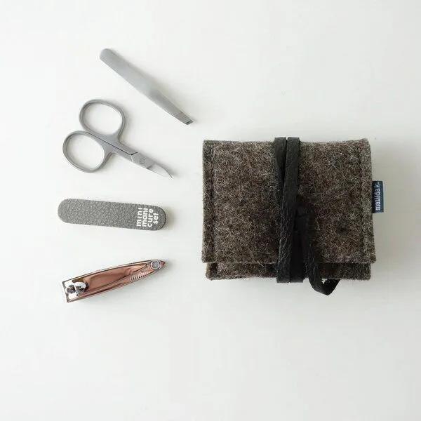 matilda k. manufaktur matilda k. manufaktur mini-maniküre-set 'jacob' aus Wollfilz braun, Braun, – Produktbild 7 von 8