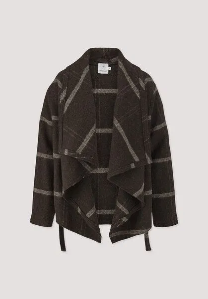 hessnatur hessnatur Rhön-Poncho Relaxed aus Rhönwolle und europäischer Schurwolle, Naturbraun, – Produktbild 4 von 4