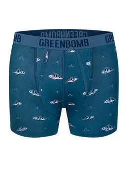 GreenBomb GREENBOMB Perch Trunk - Figurbetonte Trunk aus Bio-Baumwoll Mix / hochwertiger Print / GOTS / Fair & Vegan – Produktbild 1 von 1