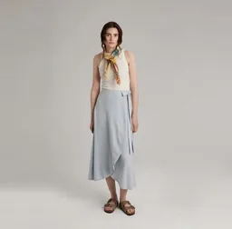 Addition Sustainable Apparel Addition Sustainable Apparel Smooth Wrap Skirt illusion blue – Produktbild 1 von 1