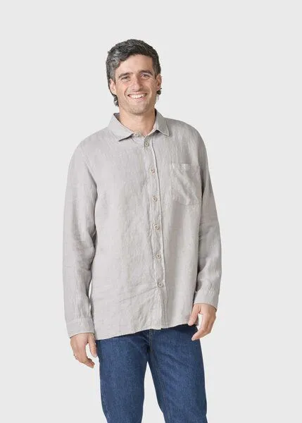 Klitmøller Collective Klitmøller Collective Langarm-Hemd Birger Pastel, Grey, – Produktbild 3 von 4