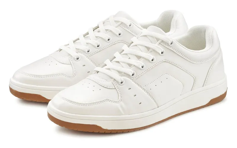 AUTHENTIC LE JOGGER AUTHENTIC LE JOGGER Schnürhalbschuh, Freizeitschuh, Schnürschuh, Turnschuh Sneaker im modischen Casual-Look VEGAN, Weiß, – Produktbild 2 von 5