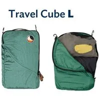 Ticket to the Moon Ticket to the Moon Packwürfel "Travel Cube Large" upcycled, Petrol grün, – Produktbild 1 von 1