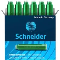Schneider 6 Schneider Tintenpatronen 6604 für Füller, grün – Produktbild 1 von 1