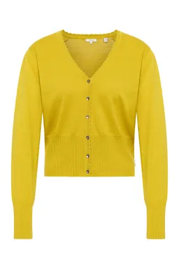 Tranquillo Strickjacke Linaa aus Bio-Baumwolle - mango mint / XS – Produktbild 1 von 1