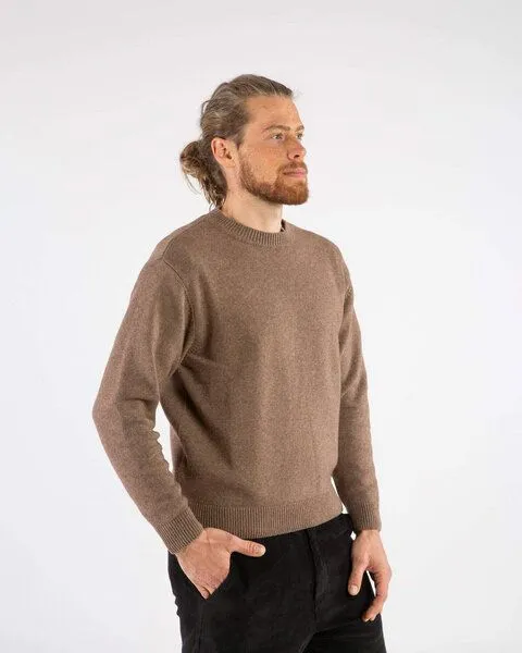 MATONA Matona Strickpullover Classic Sweater, Sepia, – Produktbild 3 von 4
