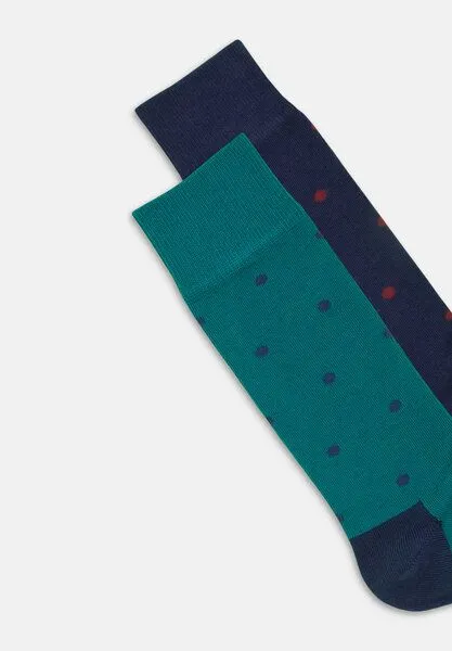 DillySocks DillySocks Socken „Sparse Dots 2er Set“, Petrol - dark blue, – Produktbild 3 von 4