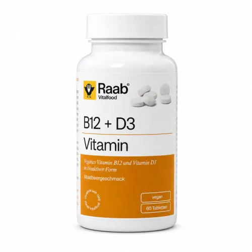 Raab Vitalfood Vitamin B12 + D3 (60 Lutschtabletten) – Produktbild 1 von 1