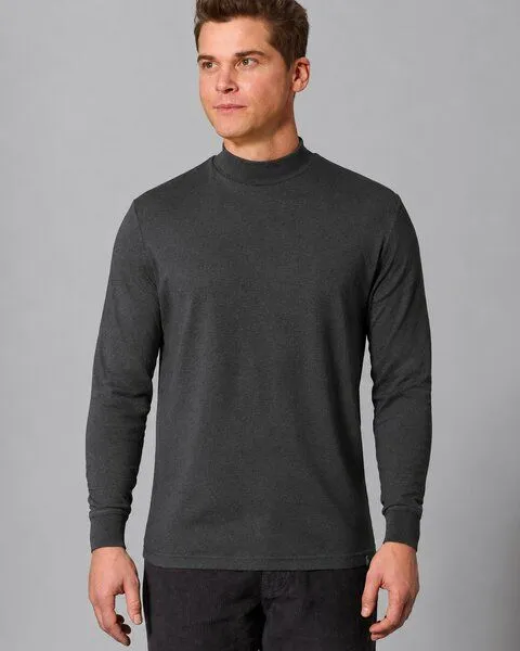 HempAge HempAge Rollkragen Langarmshirt Herren Hanf/Biobaumwolle, Black(schwarz), – Produktbild 1 von 4