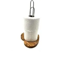 Olivenholz erleben Olivenholz erleben WC-Rollenhalter KLASSIK & DESIGN mit Sockel in Herzfrom aus Olivenholz – Produktbild 1 von 1