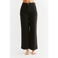 Evermind Evermind Damen vegan Weit Geschnittene Jeans Coal Black – Produktbild 1 von 1